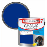Denny's Chalk Paint For Furniture Colour- Evening Moonlight Mist Blue - Matte Scuffproof Refresh