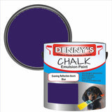 Denny's Chalk Paint For Walls Colour- Evening Reflection Azure Blue - Matte Wipe-Clean Coverage