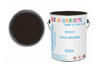 Mixed Paint For Morris 1000 Series/ 18/85 /1800, Faun Brown, Code: Rd26, Brown-Beige-Gold