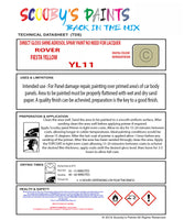 FIESTA YELLOW Aerosol Spray Paint Code YL11 Classic ROVER Model A60 Cambridge Automotive Restorative Paint Vehicle Touch-Up ROVER YL11 Paint Car Restoration DIY Auto Painting Classic Car Refinishing High-Quality Spray Paint Automotive Finish Vehicle Restoration Supplies Custom Car Paint Auto Body Paint Aerosol Can Automotive Refinishing Paint for Classic Cars