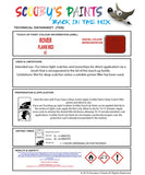 Genuine Triumph Paint, FLAME RED Touch-up paint Code 61, Automotive Paint, Factory-Matched Colour, Quick Fix, Long-Lasting, Precision Application, Protect Against Rust, Expertly Formulated