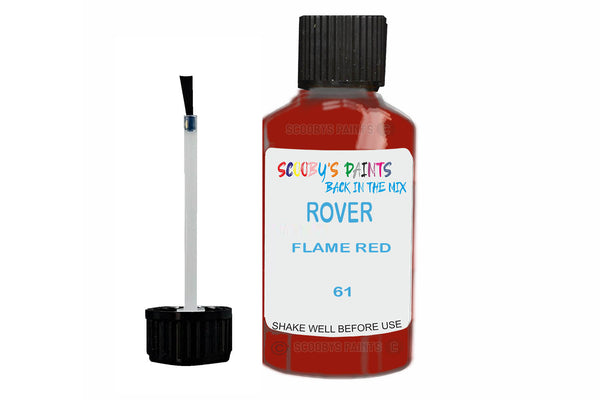 Mixed Paint For Triumph Tr7, Flame Red, Touch Up, 61