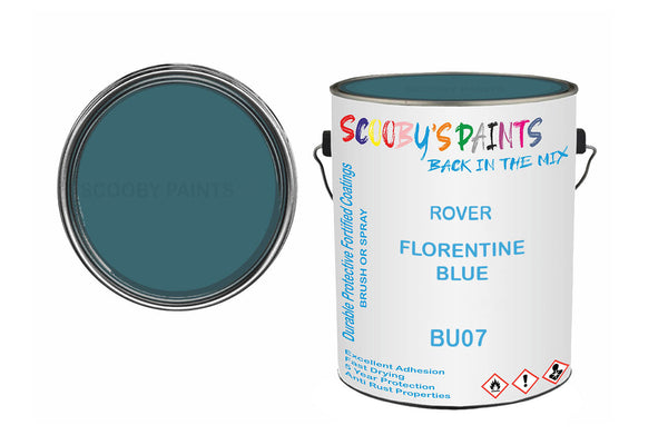 Mixed Paint For Morris Oxford, Florentine Blue, Code: Bu07, Blue