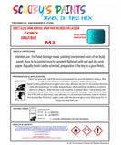 High-Quality Ford AMALFI BLUE  Code: M3 Aerosol Spray Paint For Classic Escort Mark IV - Restore your vintage ford with aerosol spray paint