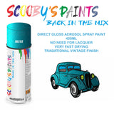 High-Quality AMALFI BLUE Aerosol Spray Paint M3 For Classic FORD Cabrio Paint fot restoration, high quaqlity aerosol sprays.