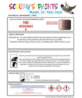 Genuine FORD, ANTIQUE BRONCE Touch up paint Code 4R, Automotive Paint, Factory-Matched Colour, Quick Fix, Long-Lasting, Precision Application, Protect Against Rust, Expertly Formulated