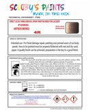 High-Quality Ford ANTIQUE BRONCE  Code: 4R Aerosol Spray Paint For Classic Scorpio - Restore your vintage ford with aerosol spray paint