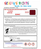 Ford Escort Mark IV Code: DAC Ford Automotive Paint Tinned Automotive Paint Sprayable Auto Paint Brushable Car Paint Versatile Ford Paint