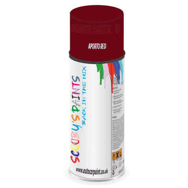 Mixed Paint For Ford Fiesta Aporto Red Aerosol Spray Dac