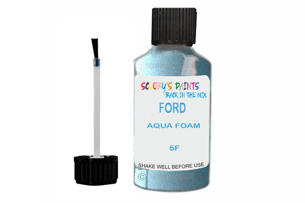 Mixed Paint For Ford Escort Mark Ii, Aqua Foam, Touch Up, 5F