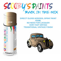 High-Quality AZTEC GOLD Aerosol Spray Paint 5 For Classic FORD Escort Mark II Paint fot restoration, high quaqlity aerosol sprays.