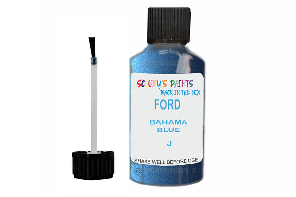 Mixed Paint For Ford Orion, Bahama Blue, Touch Up, J