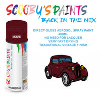 High-Quality BURGUNDY RED Aerosol Spray Paint 4D For Classic FORD Escort Paint fot restoration, high quaqlity aerosol sprays.