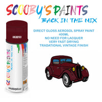 High-Quality BURGUNDY RED Aerosol Spray Paint 4D For Classic FORD Sierra Paint fot restoration, high quaqlity aerosol sprays.