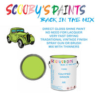 Ford Transit Van CALYPSO GREEN Tin Can Automotive Paint - Suitable for Spraying or Brushing - Premium Finish for Your Vehicle