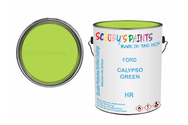 Mixed Paint For Ford Transit Mark Iv, Calypso Green, Code: Hr, Green