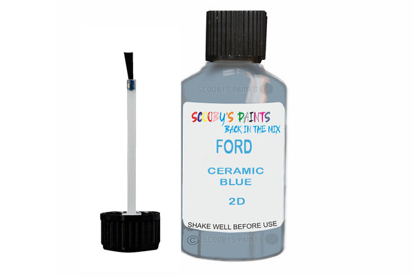 Mixed Paint For Ford Transit Mark Iii, Ceramic Blue, Touch Up, 2D