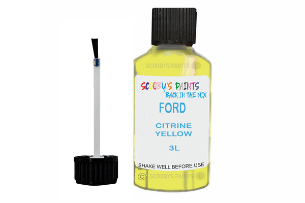 Mixed Paint For Ford Ka, Citrine Yellow, Touch Up, 3L