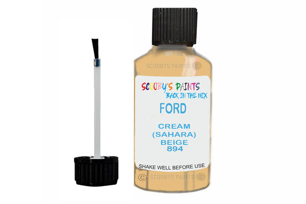 Mixed Paint For Ford Transit Van, Cream (Sahara) Beige, Touch Up, 894