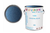 Mixed Paint For Ford Sierra, Crystal Blue, Code: 4A, Blue