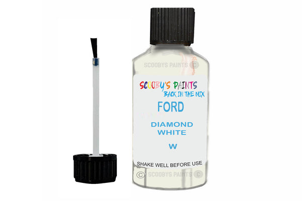Mixed Paint For Ford Transit Mark Ii, Diamond White, Touch Up, W