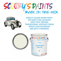 Ford Tourneo Courier DIAMOND WHITE Tin Can Automotive Paint - Suitable for Spraying or Brushing - Premium Finish for Your Vehicle