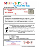 Ford Escort Mark II Code: C Ford Automotive Paint Tinned Automotive Paint Sprayable Auto Paint Brushable Car Paint Versatile Ford Paint