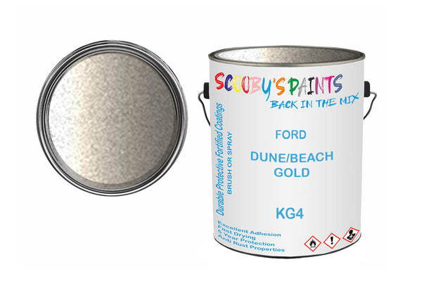 Mixed Paint For Ford Maverick, Dune/Beach Gold, Code: Kg4, Beige