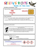 Genuine FORD, Daytona Yellow Touch up paint Code T/FL, Automotive Paint, Factory-Matched Colour, Quick Fix, Long-Lasting, Precision Application, Protect Against Rust, Expertly Formulated