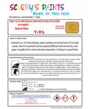 High-Quality Ford Daytona Yellow  Code: T/FL Aerosol Spray Paint For Classic Escort II - Restore your vintage ford with aerosol spray paint