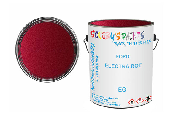 Mixed Paint For Ford Explorer, Electra Rot, Code: Eg, Red