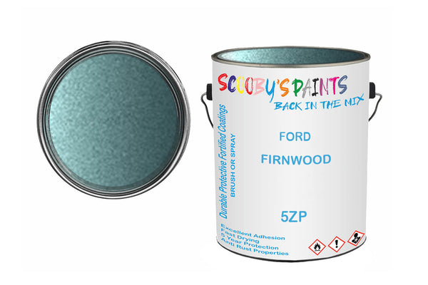 Mixed Paint For Ford Orion, Firnwood, Code: 5Zp, Blue