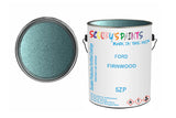 Mixed Paint For Ford Fiesta, Firnwood, Code: 5Zp, Blue