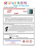 High-Quality Ford FIRNWOOD  Code: 5ZP Aerosol Spray Paint For Classic Escort Mark II - Restore your vintage ford with aerosol spray paint