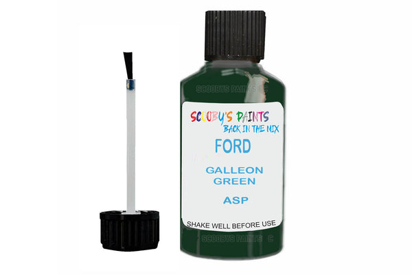 Mixed Paint For Ford Transit Van, Galleon Green, Touch Up, Asp