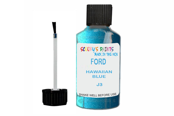 Mixed Paint For Ford Taunus, Hawaiian Blue, Touch Up, J3