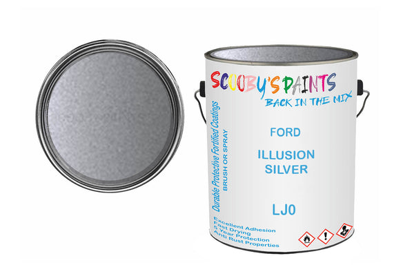 Mixed Paint For Ford Maverick, Illusion Silver, Code: Lj0, Grey