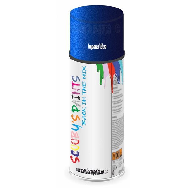Mixed Paint For Ford Fiesta Imperial Blue Aerosol Spray T3