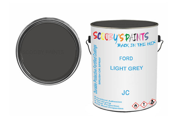Mixed Paint For Ford Transit Mark Iii, Light Grey, Code: Jc, Grey