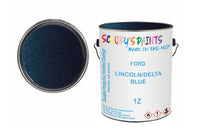 Mixed Paint For Ford Sierra, Lincoln/Delta Blue, Code: 1Z, Blue