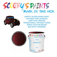 Ford Orion MAGENTA Tin Can Automotive Paint - Suitable for Spraying or Brushing - Premium Finish for Your Vehicle