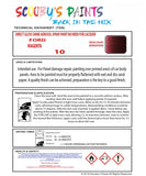 Ford Scorpio Code: 10 Ford Automotive Paint Tinned Automotive Paint Sprayable Auto Paint Brushable Car Paint Versatile Ford Paint