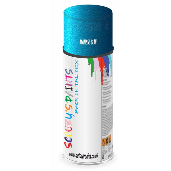 Mixed Paint For Ford Fiesta Matisse Blue Aerosol Spray 1