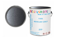 Mixed Paint For Ford Sierra, Mercury Grey, Code: 3Yp, Grey