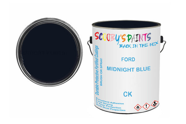 Mixed Paint For Ford Taunus, Midnight Blue, Code: Ck, Blue