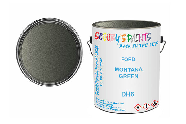 Mixed Paint For Ford Maverick, Montana Green, Code: Dh6, Green