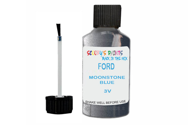 Mixed Paint For Ford Escort Mark Iii, Moonstone Blue, Touch Up, 3V