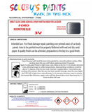 High-Quality Ford MOONSTONE BLUE  Code: 3V Aerosol Spray Paint For Classic Escort Mark IV - Restore your vintage ford with aerosol spray paint