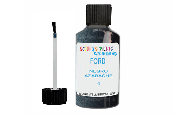 Mixed Paint For Ford Granada, Negro Azabache, Touch Up, 9