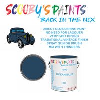 Ford Ranger OCEAN BLUE Tin Can Automotive Paint - Suitable for Spraying or Brushing - Premium Finish for Your Vehicle